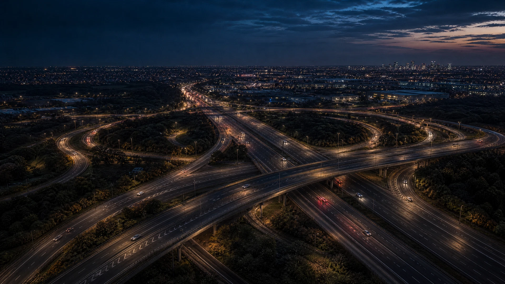 Illustrated M25 London orbital motorway corridor context for this Traffic Chaos report. It does not depict the reported event.